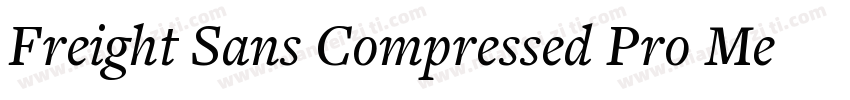Freight Sans Compressed Pro Medium字体转换